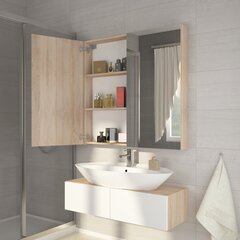 Pakabinama vonios spintelė Della, ąžuolo spalvos kaina ir informacija | Vonios spintelės | pigu.lt