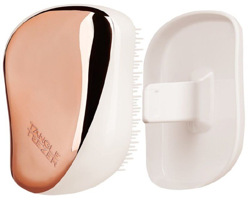 Plaukų šepetys Tangle Teezer Compact Styler, Rose Gold Cream цена и информация | Šepečiai, šukos, žirklės | pigu.lt