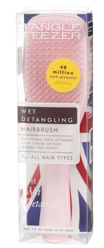 Plaukų šepetys Tangle Teezer The Wet Detangler, Millennial Pink, 1 vnt цена и информация | Šepečiai, šukos, žirklės | pigu.lt