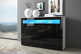 Шкафчик Sofia, белый/черный цена и информация | Шкафчики в гостиную | pigu.lt