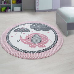 Vaikiškas Ayyildiz kilimas Kids Pink 0570, 120x120 cm kaina ir informacija | Kilimai | pigu.lt