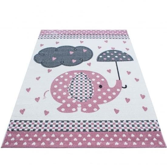 Vaikiškas kilimas Kids Pink 0570, 120x170 cm kaina ir informacija | Kilimai | pigu.lt