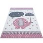 Vaikiškas kilimas Kids Pink 0570, 120x170 cm kaina ir informacija | Kilimai | pigu.lt