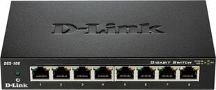 D-Link DGS108 цена и информация | Маршрутизаторы (роутеры) | pigu.lt