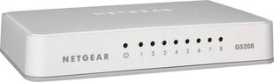 Netgear GS208100PES kaina ir informacija | Komutatoriai (Switch) | pigu.lt