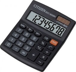 Калькулятор Citizen SDC 805BN, 8-ми разрядный цена и информация | Kanceliarinės prekės | pigu.lt