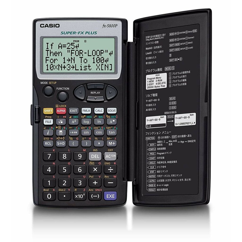 Mokslinis skaičiuotuvas Casio FX-5800P-S-EH kaina ir informacija | Kanceliarinės prekės | pigu.lt