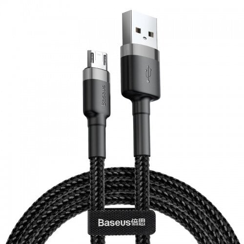 Baseus Cafule microUSB 2.0m, CAMKLF-CG1 kaina ir informacija | Laidai telefonams | pigu.lt