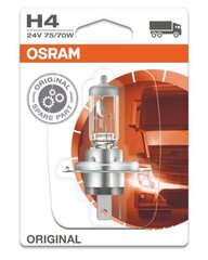 Автомобильная лампочка Osram Original H4, 24 В, 1 шт.   цена и информация | Автомобильные лампочки | pigu.lt