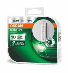 Automobilinės lemputės Osram 66240ULT-HCB lemputė D2S 85V Ultra Life, 2 vnt. kaina ir informacija | Automobilių lemputės | pigu.lt