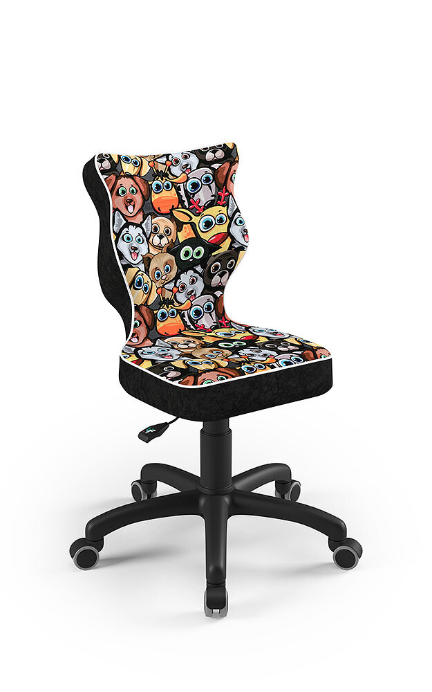 Ergonomiška vaikiška kėdė Petit AA3, juoda/spalvota kaina ir informacija | Biuro kėdės | pigu.lt