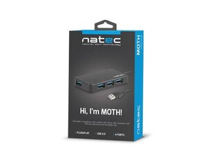NATEC NHU-1342 цена и информация | Адаптеры, USB-разветвители | pigu.lt