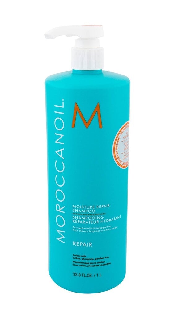 Drėkinamasis šampūnas Moroccanoil Moisture Repair 1000 ml kaina ir informacija | Šampūnai | pigu.lt
