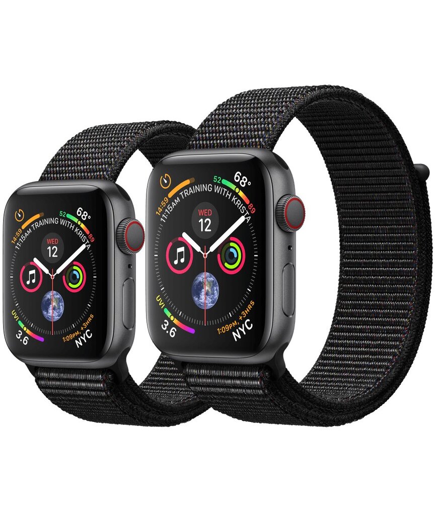 Apple Watch Series 4 40mm Space Gray Aluminum/Black Sport Loop цена и информация | Išmanieji laikrodžiai (smartwatch) | pigu.lt