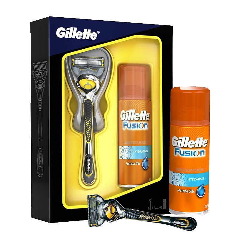 Skutimosi priemonių rinkinys vyrams Gillette Fusion Proshield kaina ir informacija | Skutimosi priemonės ir kosmetika | pigu.lt