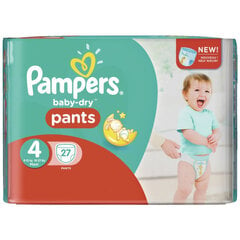 Подгузники-трусики Pampers Active Nappy, размер 4, 27 шт. цена и информация | Подгузники | pigu.lt