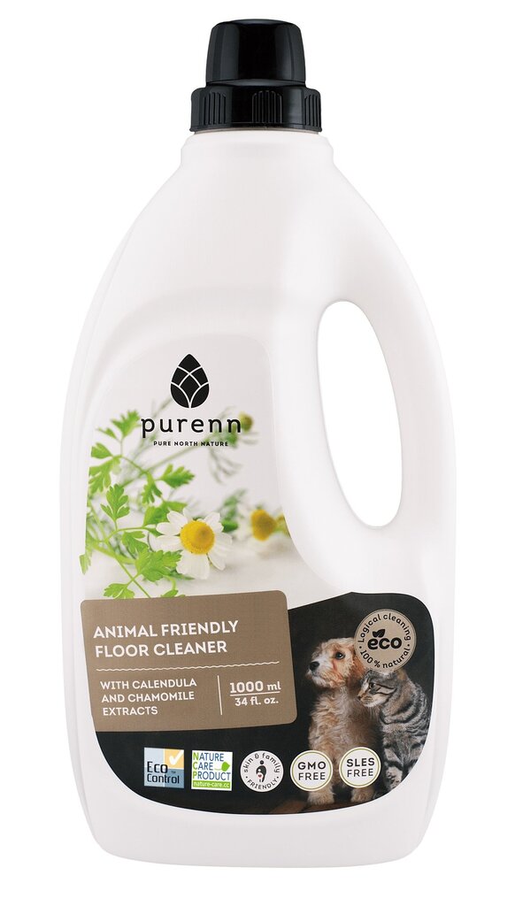 Purenn grindų ploviklis draugiškas gyvūnams su medetkų ekstraktu, 1 L kaina ir informacija | Valikliai | pigu.lt