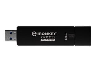 KINGSTON 16GB D300SM AES 256 XTS Enc USB kaina ir informacija | USB laikmenos | pigu.lt