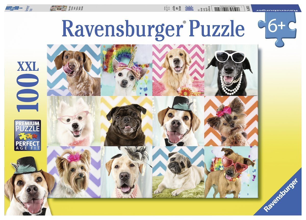 Dėlionė Ravensburger Smagūs šuniukai, 10870, 100 d. kaina ir informacija | Dėlionės (puzzle) | pigu.lt