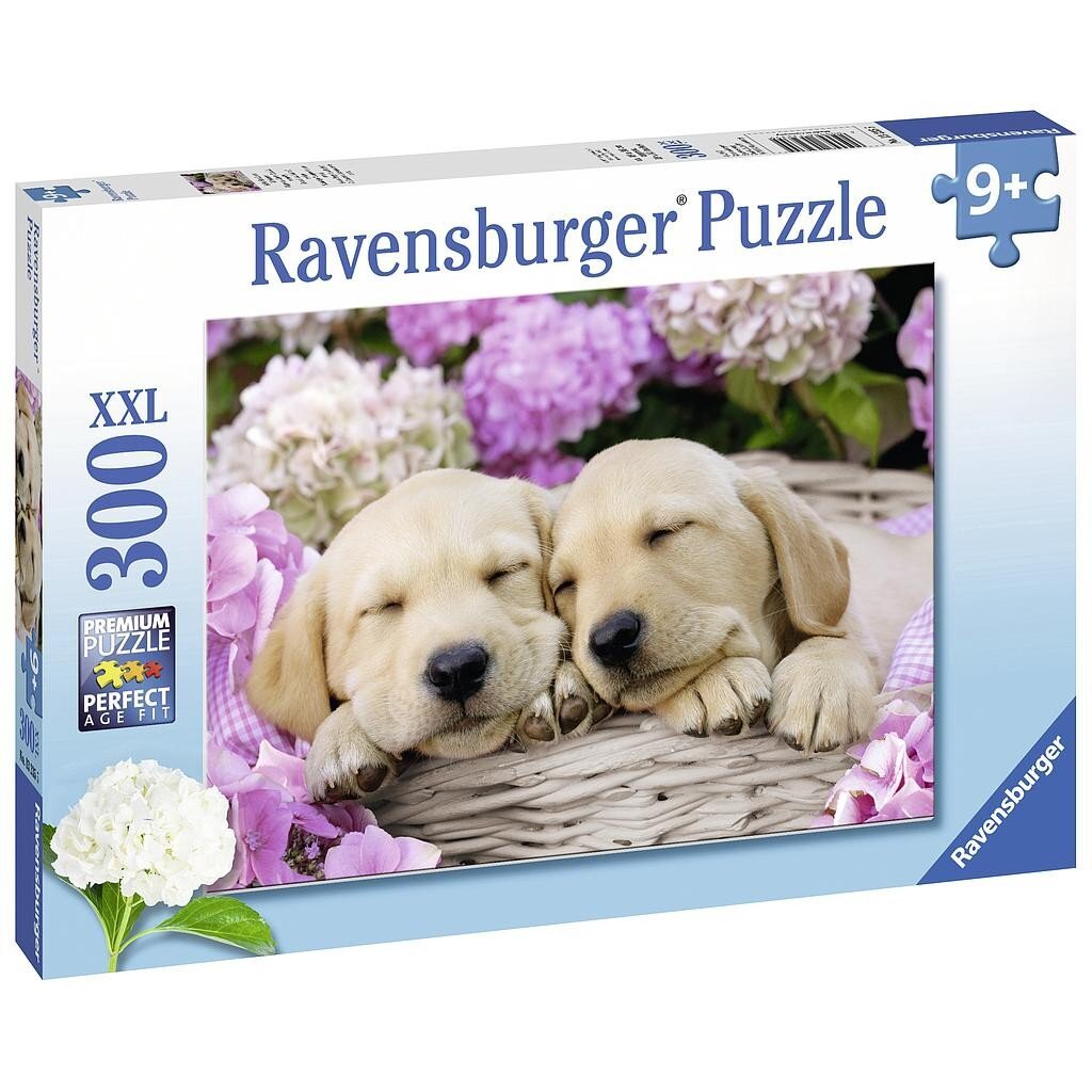 Dėlionė Ravensurger Miegantys šuniukai, 13235, 300 d. kaina ir informacija | Dėlionės (puzzle) | pigu.lt