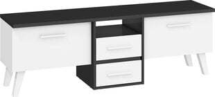 TV staliukas Nordis 2D2S, juodas/baltas kaina ir informacija | TV staliukai | pigu.lt