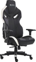 Žaidimų kėdė Sandberg 640-83, juoda/balta kaina ir informacija | Biuro kėdės | pigu.lt