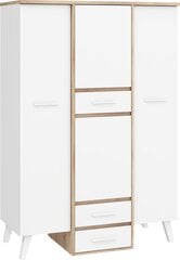 Шкаф Nordis 3D2S, цвет дуб/белый цена и информация | Шкафы | pigu.lt
