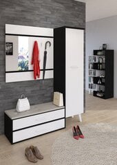 Комплект мебели для прихожей Nordis, черный/белый цена и информация | Комплекты в прихожую | pigu.lt