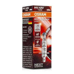 Автомобильная лампа Osram 64150NL H1 12В 55Вт цена и информация | Автомобильные лампочки | pigu.lt