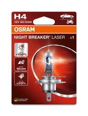 Automobilinė лампочка Osram Night Breaker Laser (Next Generation) H4, 1 шт. цена и информация | Автомобильные лампочки | pigu.lt