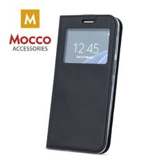 Mocco Smart Look Magnet Book Case With Window For Apple iPhone XS / X Black kaina ir informacija | Telefono dėklai | pigu.lt
