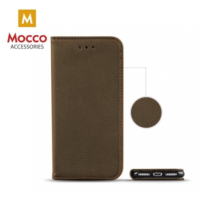 Mocco Smart Magnet Book Case For Xiaomi Pocophone F1 Dark Gold kaina ir informacija | Telefono dėklai | pigu.lt