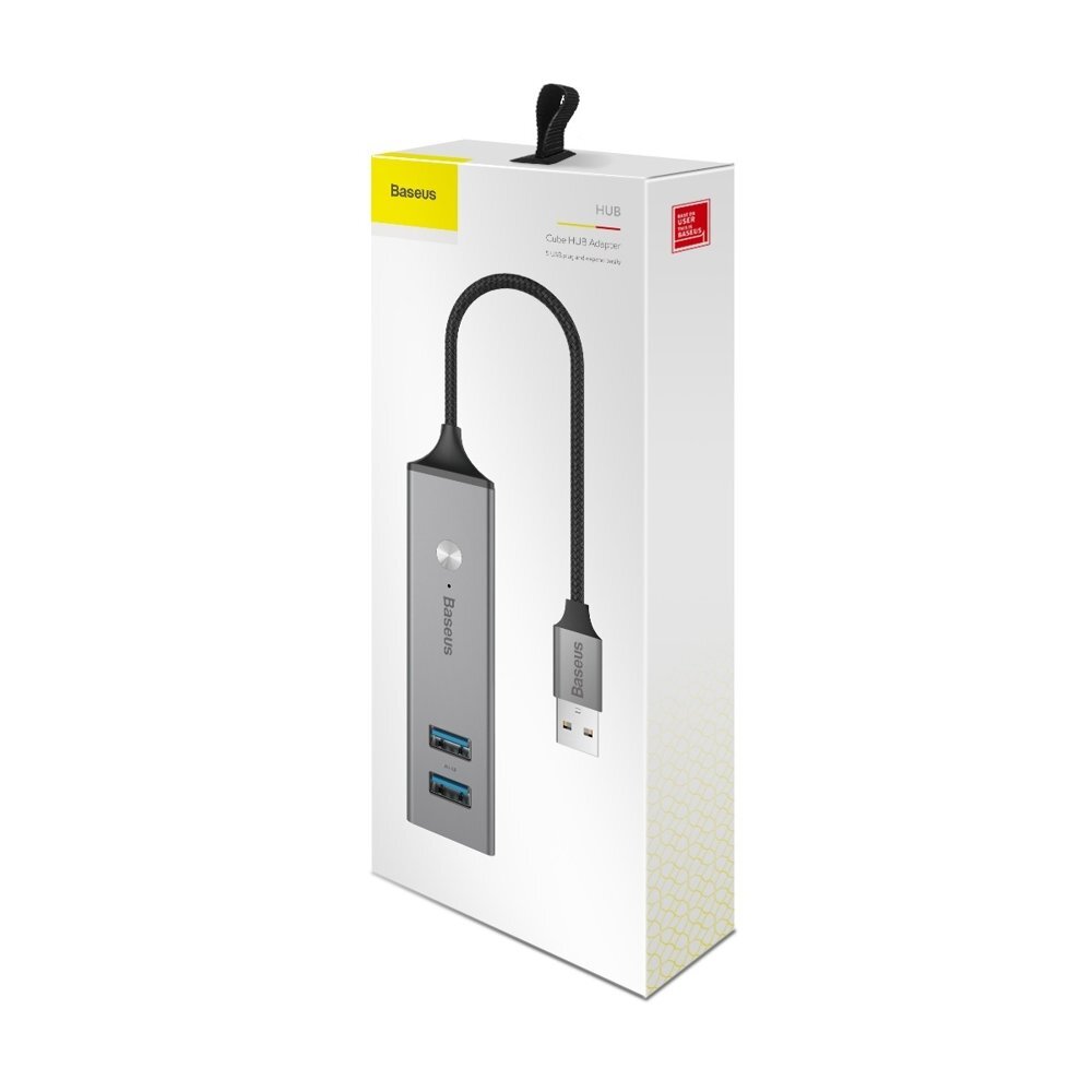 USB HUB adapteris Baseus 3x USB 3.0 + 2x USB 2.0 цена и информация | Laidai telefonams | pigu.lt