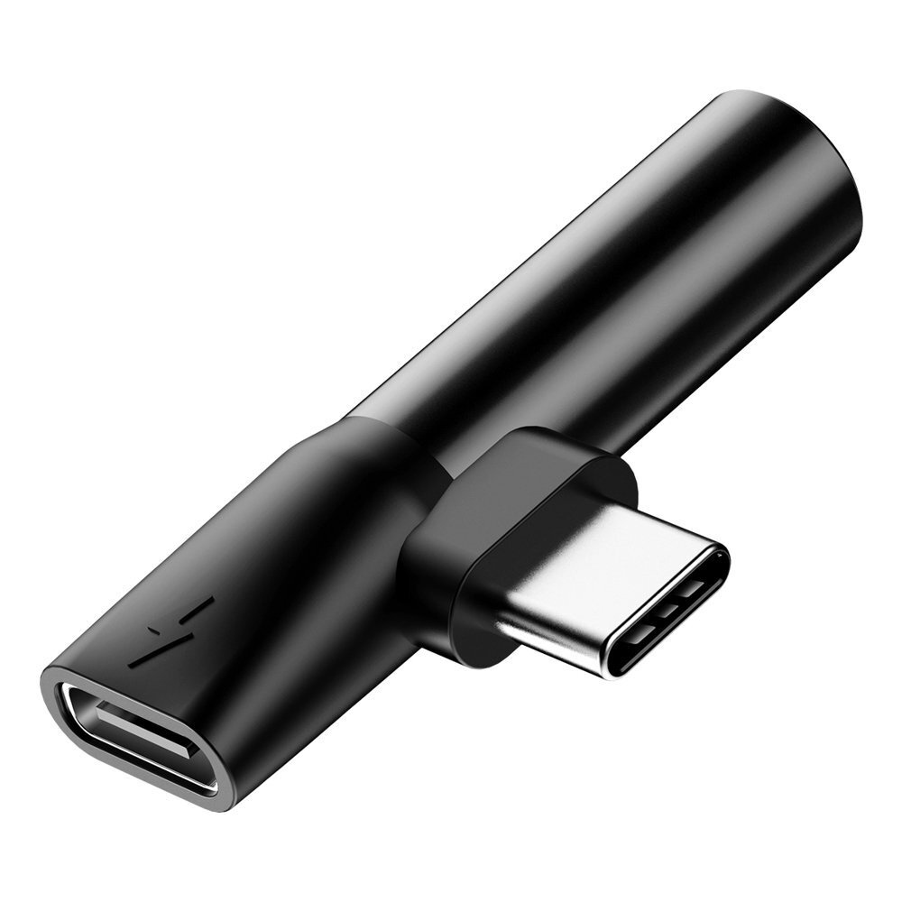 Baseus USB-C Aux adapteris su krovimu kaina ir informacija | Laidai telefonams | pigu.lt