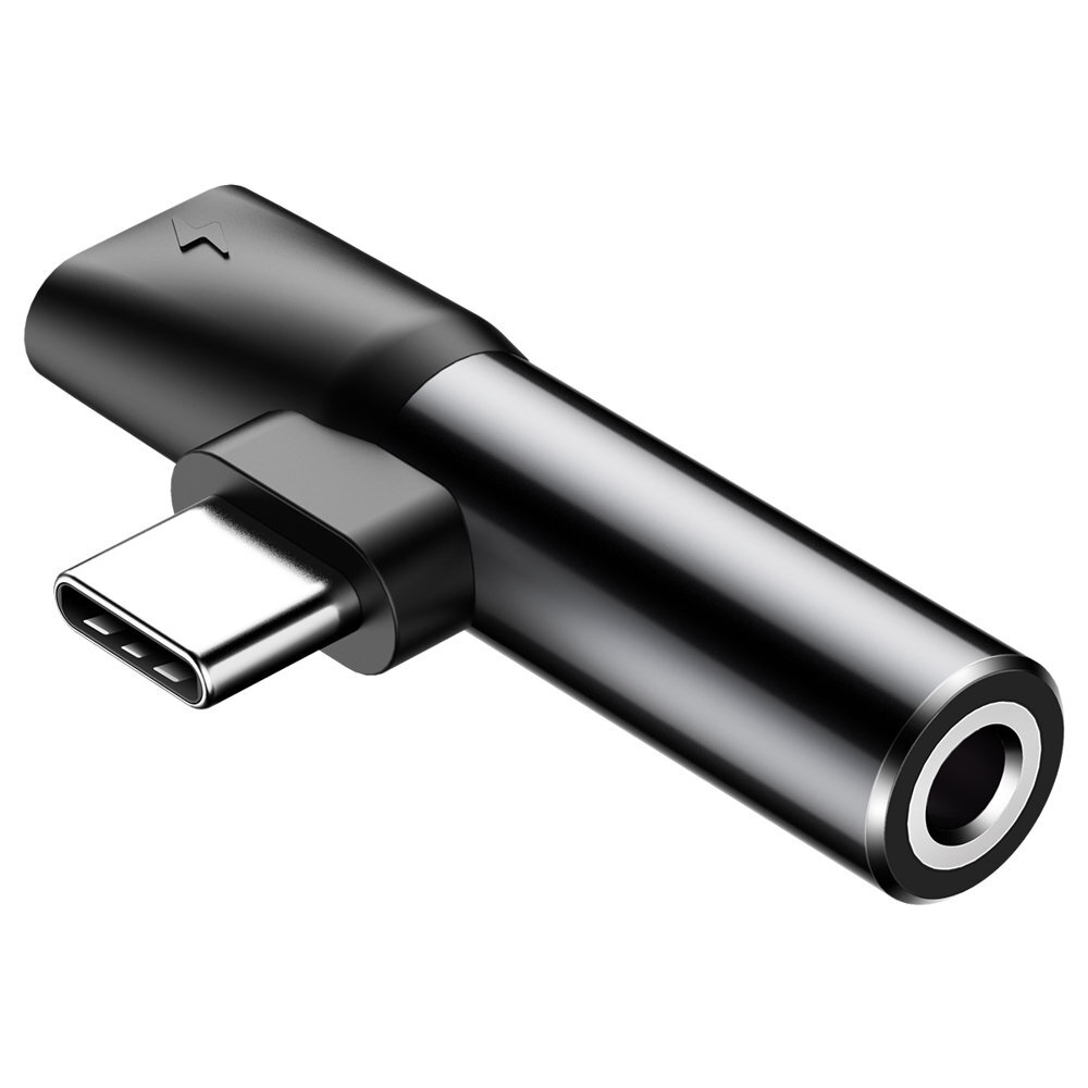 Baseus USB-C Aux adapteris su krovimu kaina ir informacija | Laidai telefonams | pigu.lt