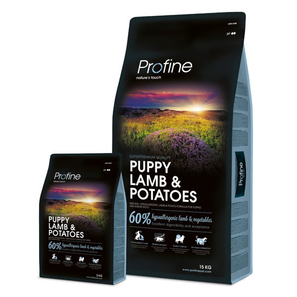 Profine Dog mažiems šuniukams Puppy Lamb & Potatoes, 15 kg kaina ir informacija | Sausas maistas šunims | pigu.lt