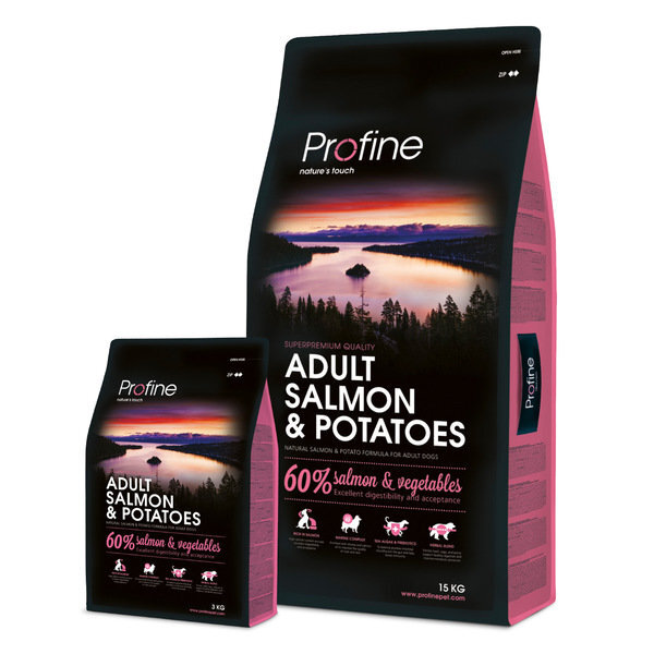 Profine Dog su lašiša ir bulvėmis Adult Salmon & Potatoes, 3 kg kaina ir informacija | Sausas maistas šunims | pigu.lt