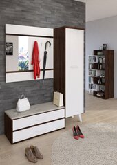 Комплект мебели для прихожей Nordis, темно-коричневый/белый цена и информация | Комплекты в прихожую | pigu.lt