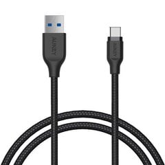 Aukey CB-AC1, USB-C/USB-A, 1 m kaina ir informacija | Kabeliai ir laidai | pigu.lt