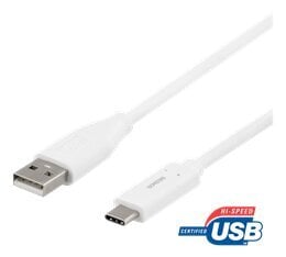 Deltaco USBC-1009M, USB-C/USB-A, 1 m kaina ir informacija | Kabeliai ir laidai | pigu.lt