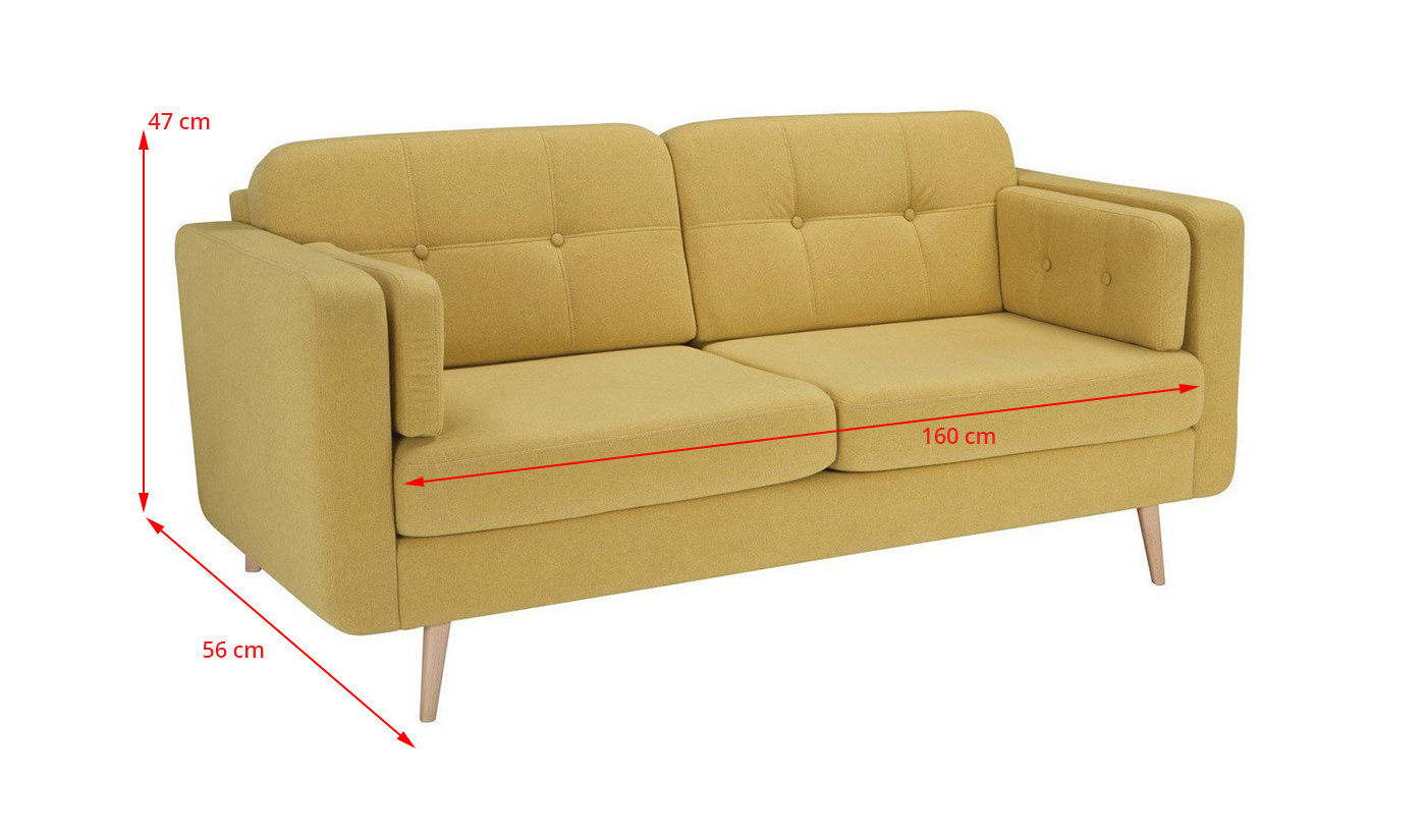 Sofa Cornet 3S, pilka kaina ir informacija | Sofos | pigu.lt