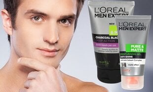 Скраб для кожи лица с черным углем для мужчин L'Oreal Paris Men Expert Pure Charcoal 100 мл цена и информация | Средства для очищения лица | pigu.lt