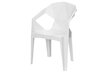 Lauko kėdė Angular, balta kaina ir informacija | Lauko kėdės, foteliai, pufai | pigu.lt