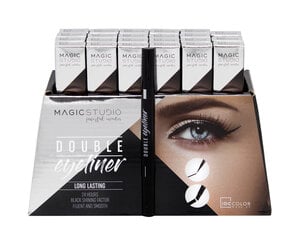 Eyeliner Magic Studio Двойное Чёрный цена и информация | Тушь, средства для роста ресниц, тени для век, карандаши для глаз | pigu.lt
