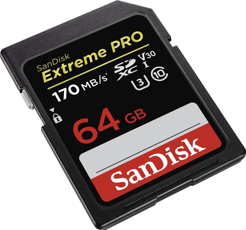 SanDisk Extreme Pro SDXC UHS-I 64 GB kaina ir informacija | Atminties kortelės fotoaparatams, kameroms | pigu.lt