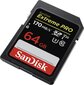 SanDisk Extreme Pro SDXC UHS-I 64 GB цена и информация | Atminties kortelės fotoaparatams, kameroms | pigu.lt