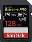SanDisk Extreme Pro SDXC 128 GB цена и информация | Atminties kortelės fotoaparatams, kameroms | pigu.lt