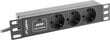 Laidas Lanberg PDU-03F-0200-BK kaina ir informacija | Prailgintuvai | pigu.lt