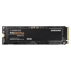 SSD|SAMSUNG|970 Evo Plus|500GB|M.2|PCIE|NVMe|MLC|Write speed 3200 MBytes/sec|Read speed 3500 MBytes/sec|MTBF 1500000 hours|MZ-V7S500BW kaina ir informacija | Vidiniai kietieji diskai (HDD, SSD, Hybrid) | pigu.lt