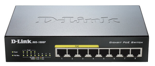 Switch D-Link 8x10 / 100 / 1000Mbps RJ45, 4xPoE, 52W цена и информация | Komutatoriai (Switch) | pigu.lt